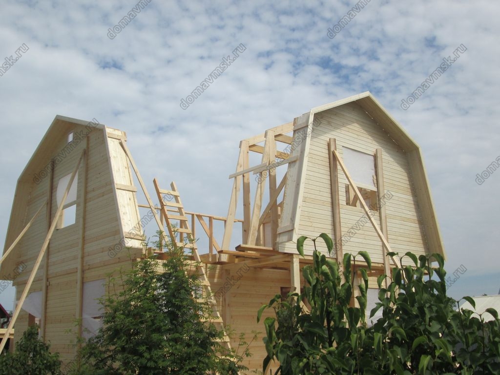 Фото строительства каркасного дома в дер. Гряды