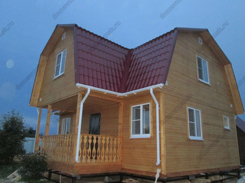 Фото строительства каркасного дома в дер. Гряды